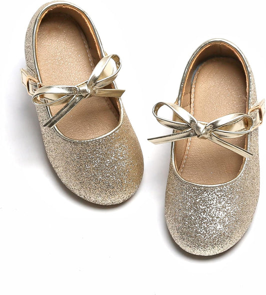 Toddler Little Girl Dress Shoes - Girl Mary Jane Flats Party School Wedding